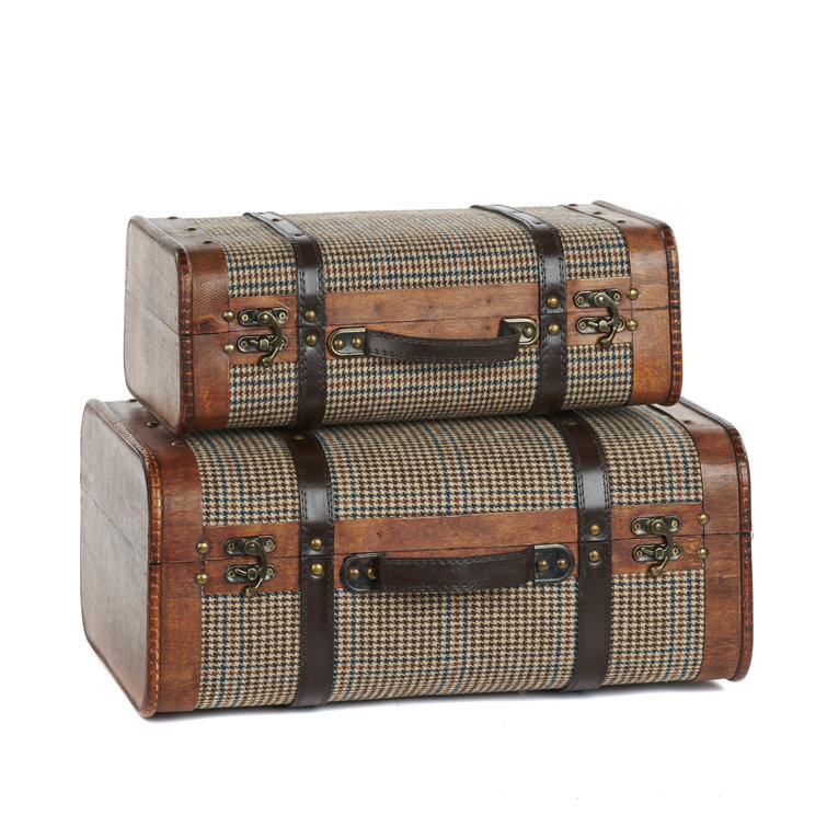 Goodwill HOUNDST.SUITCASE BOX SET/2 BRWN 45/38CM Wayfair.co.uk